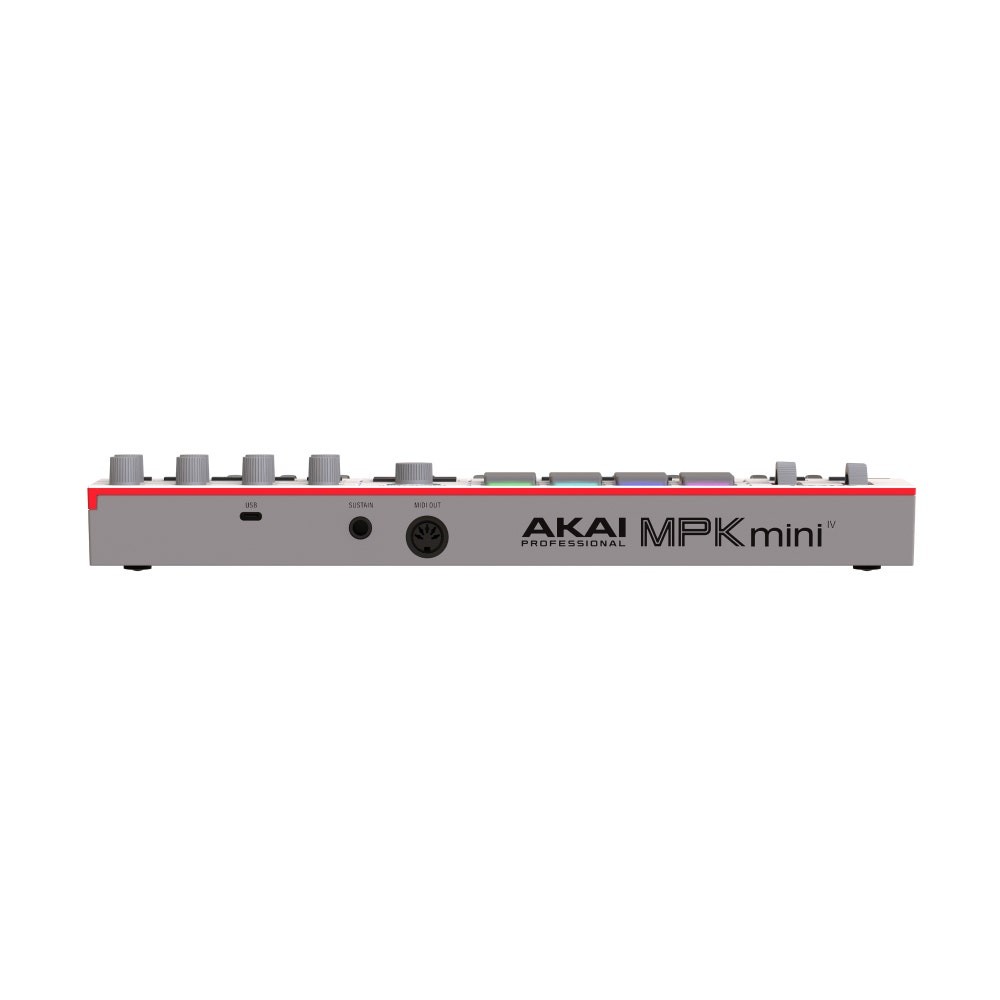 Akai Professional MPK Mini IV Compact 25-Key MIDI Controller Keyboard, White