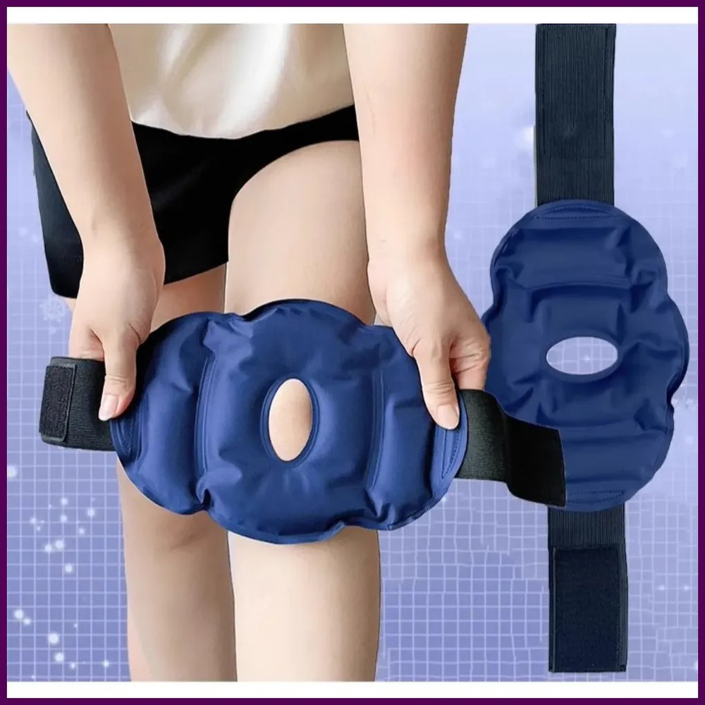 Reusable Knee Ice Pack Wrap Ice Pack for Knee Adjustable Cold Compress Cold