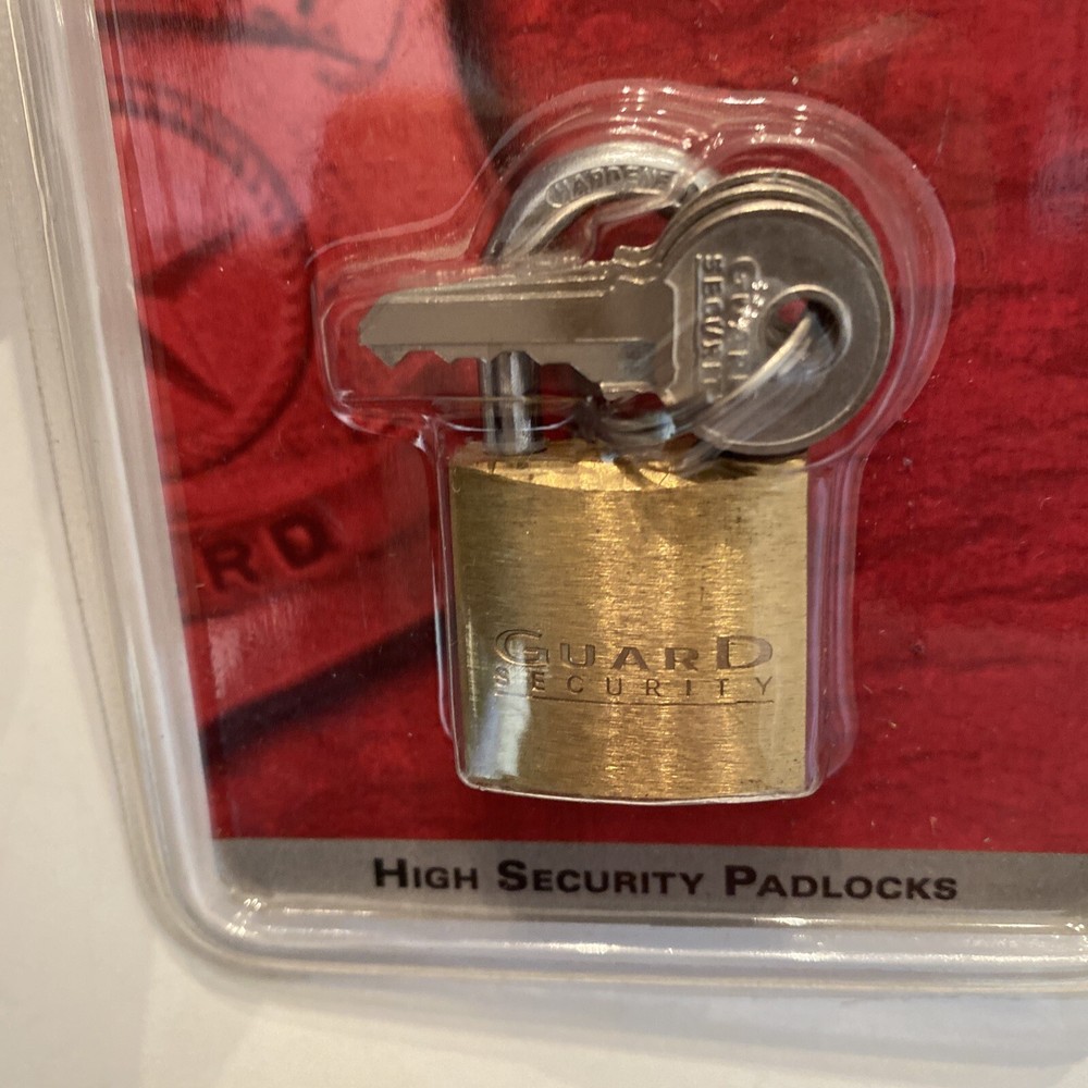 Guard Security Rust Proof Solid Brass Locks w/ Keys 622 - Lot 3 - New In Package