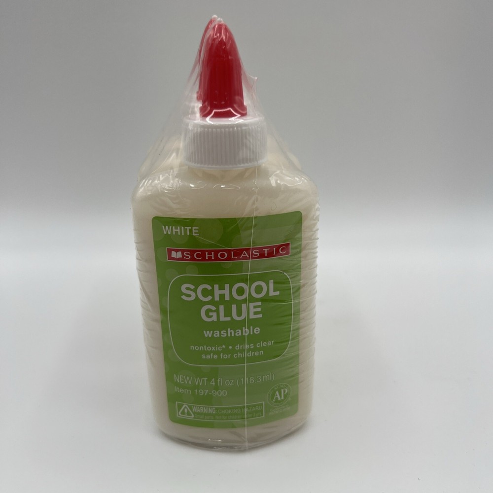 Scholastic School Washable Glue, 4 Oz 3 Pack