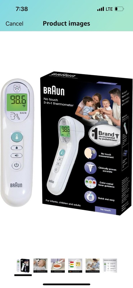 Braun BNT100 3 In 1 Thermometer