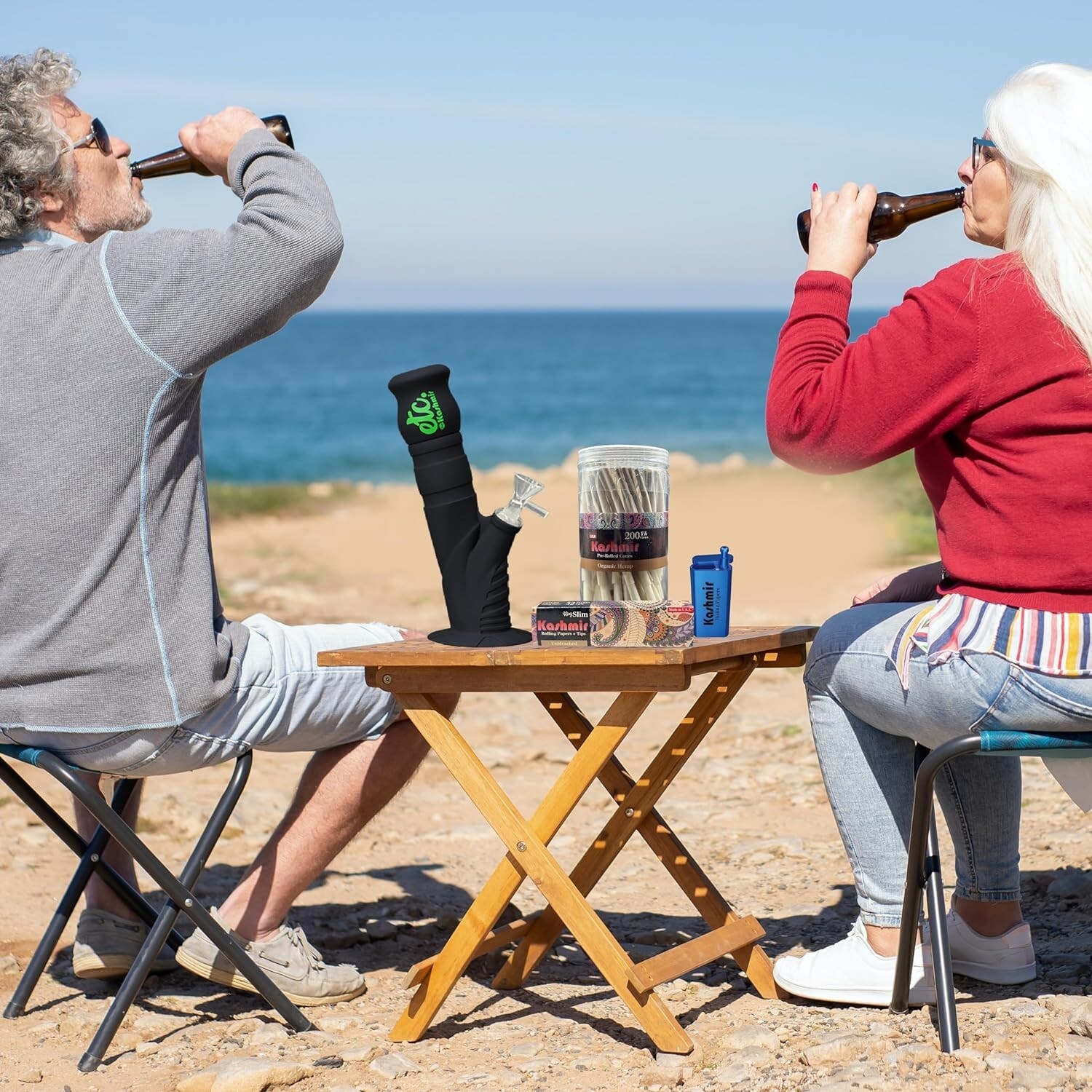 Kashmir Pre Rolled Cones 1 1/4 Size Smooth Organic Rolling Papers Cones - 200 Ct