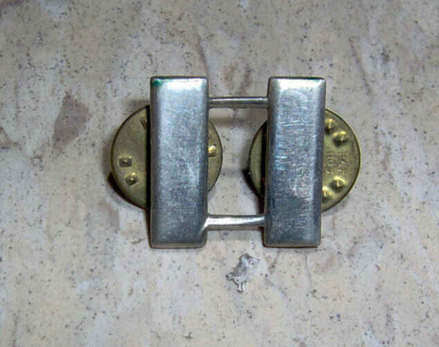 Collar Bar Pin WW2 silver genuine
