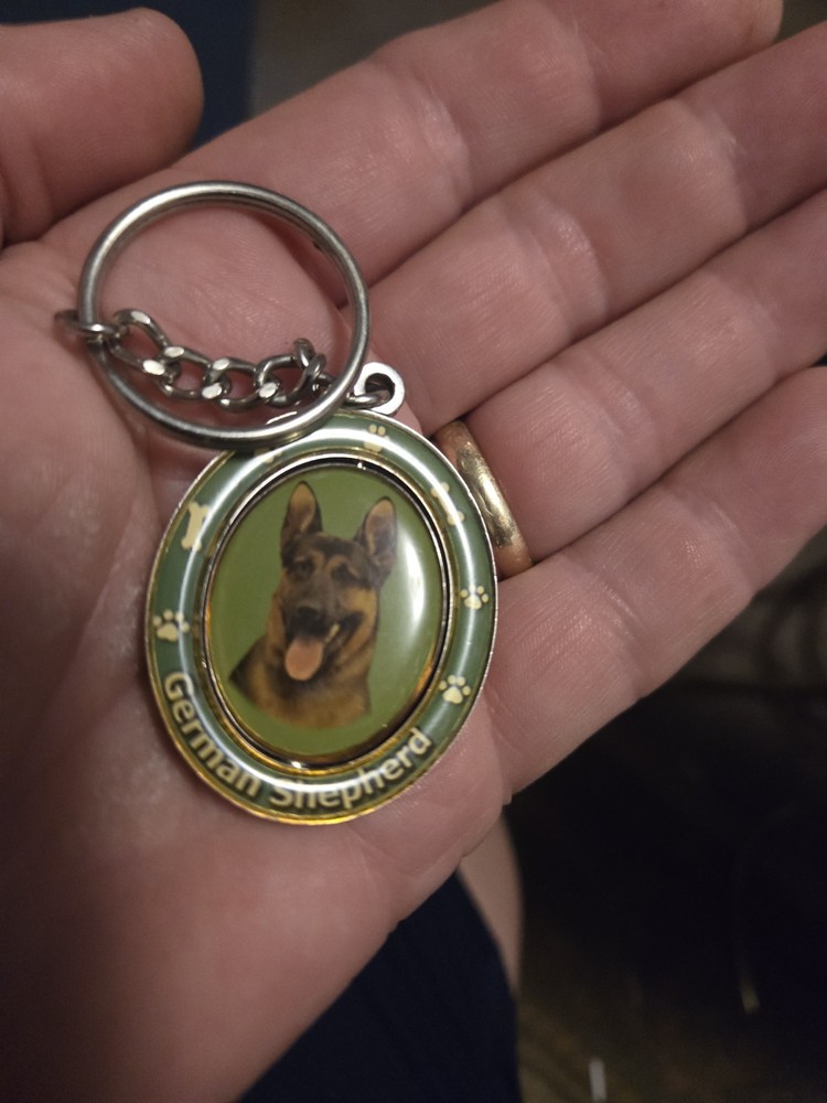 German Shepherd Spinning Key Chain