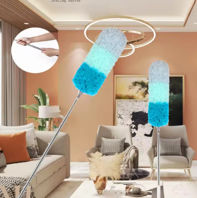 Microfiber Ceiling Fan Duster-Cobweb Cleaner Brush Kit Telescopic Extension Pole
