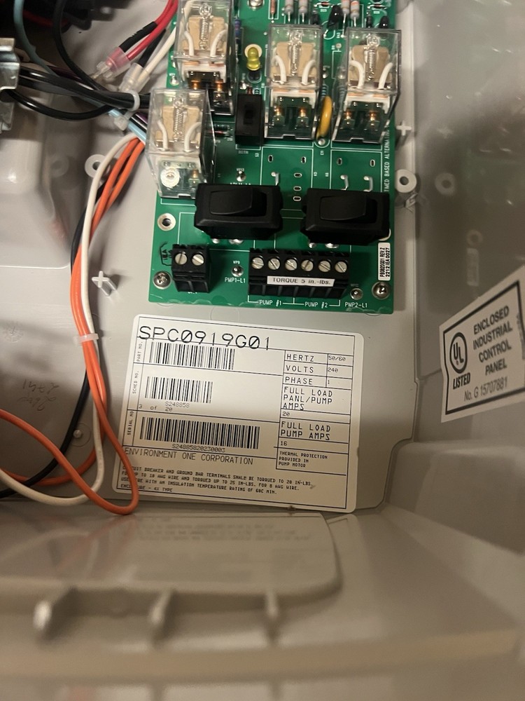 E/One Sentry Alarm Panel — Protect Plus Package for Duplex Grinder Pump Stations