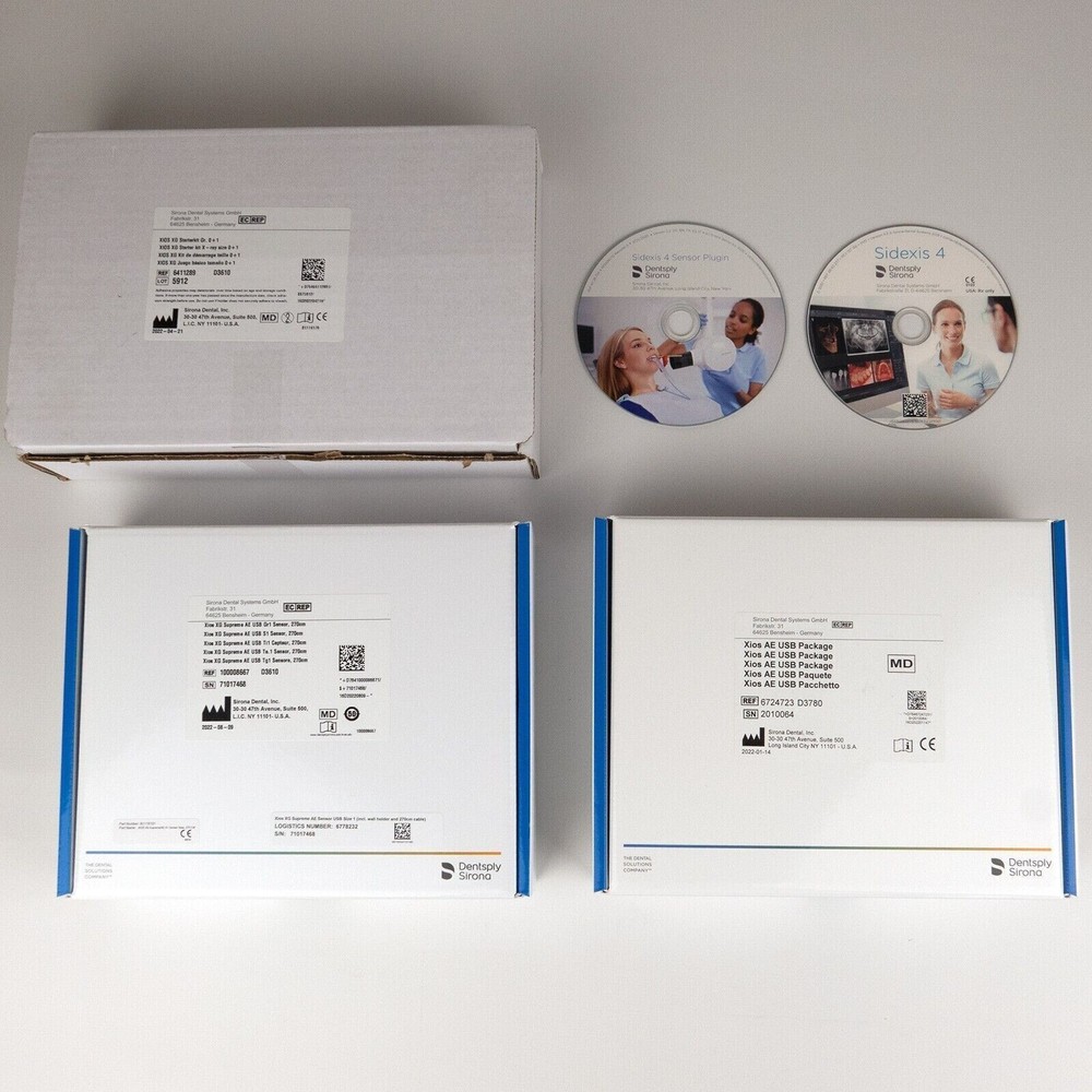 Combo Sirona Xios XG Sensor With Fast Ship Size #1 #2