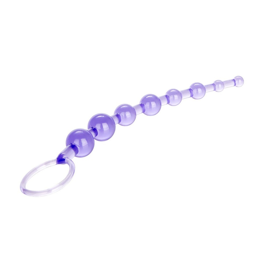 Slim Soft Flexible Bendable Beginner Anal Beads with Retrieval Ring