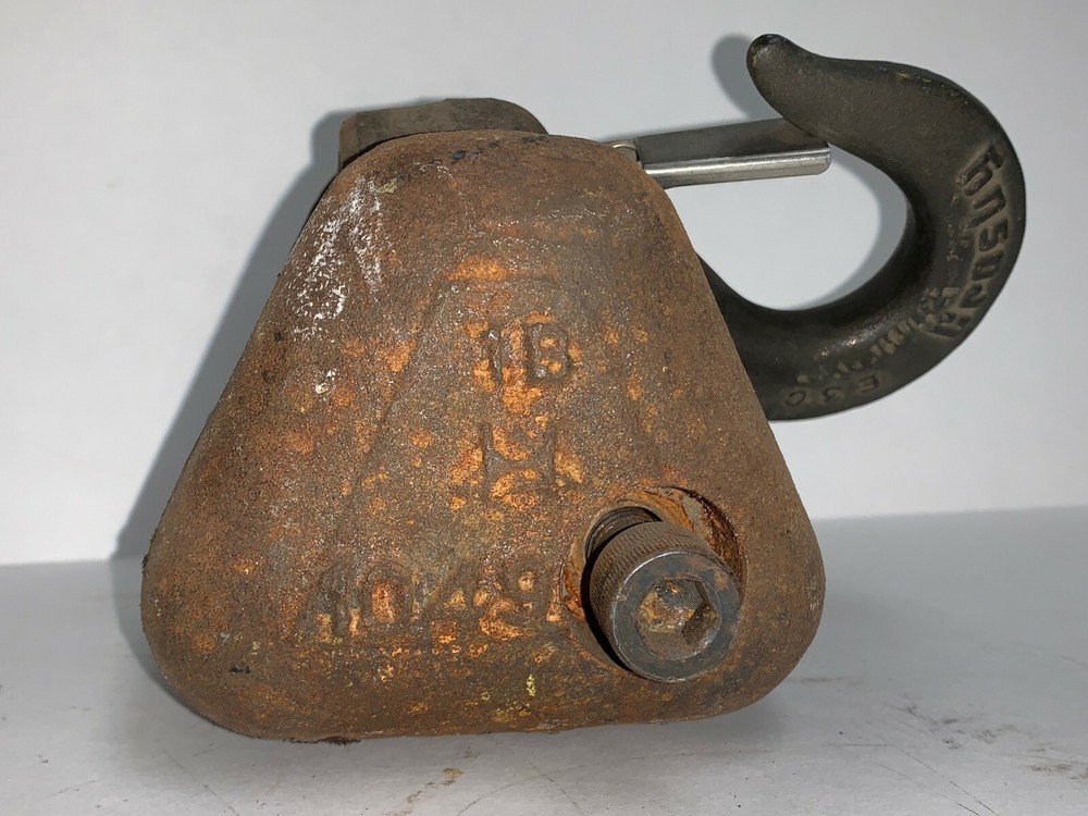 CROSBY CRANE HOOK, E3C, 3 TON CAPACITY, 4" X 4" BLOCK