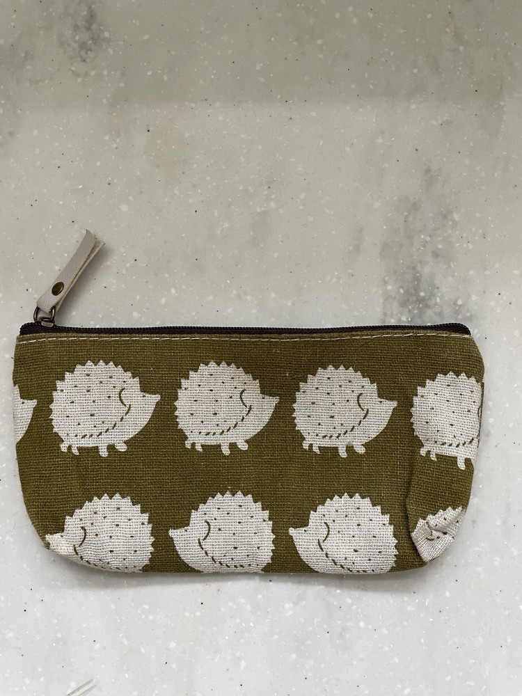 Pencil Pouch Fabric Hedgehogs