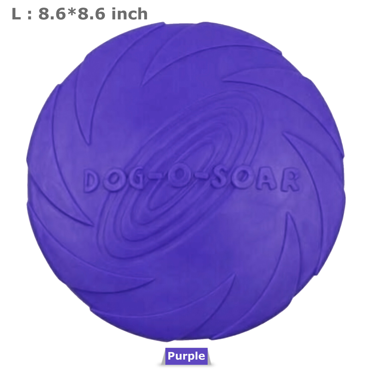 Dog Toy Flyer Flexible Durable Frisbee Disc LARGE Chew Fetch Toys