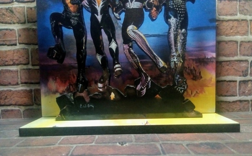 KISS Destroyer 10" x 10" DIORAMA Display STANDEE Figure Statue Doll Toy Decor cd