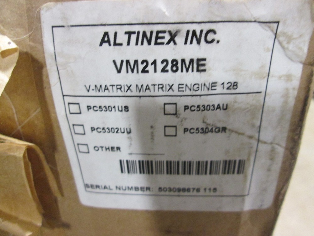 NIB Altinex VM2128ME V-Matrix Switching Matrix Engine