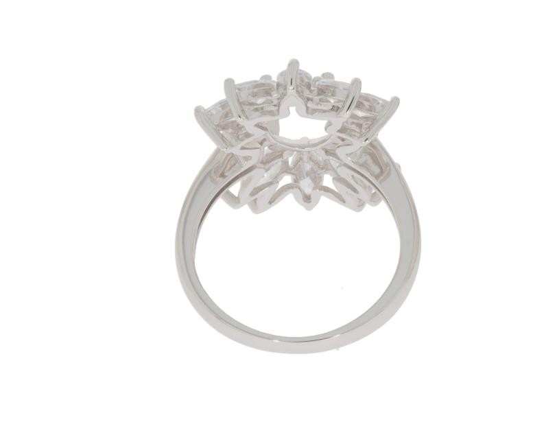 Sterling Silver Semi Mount Ring Setting Oval OV 9x7mm