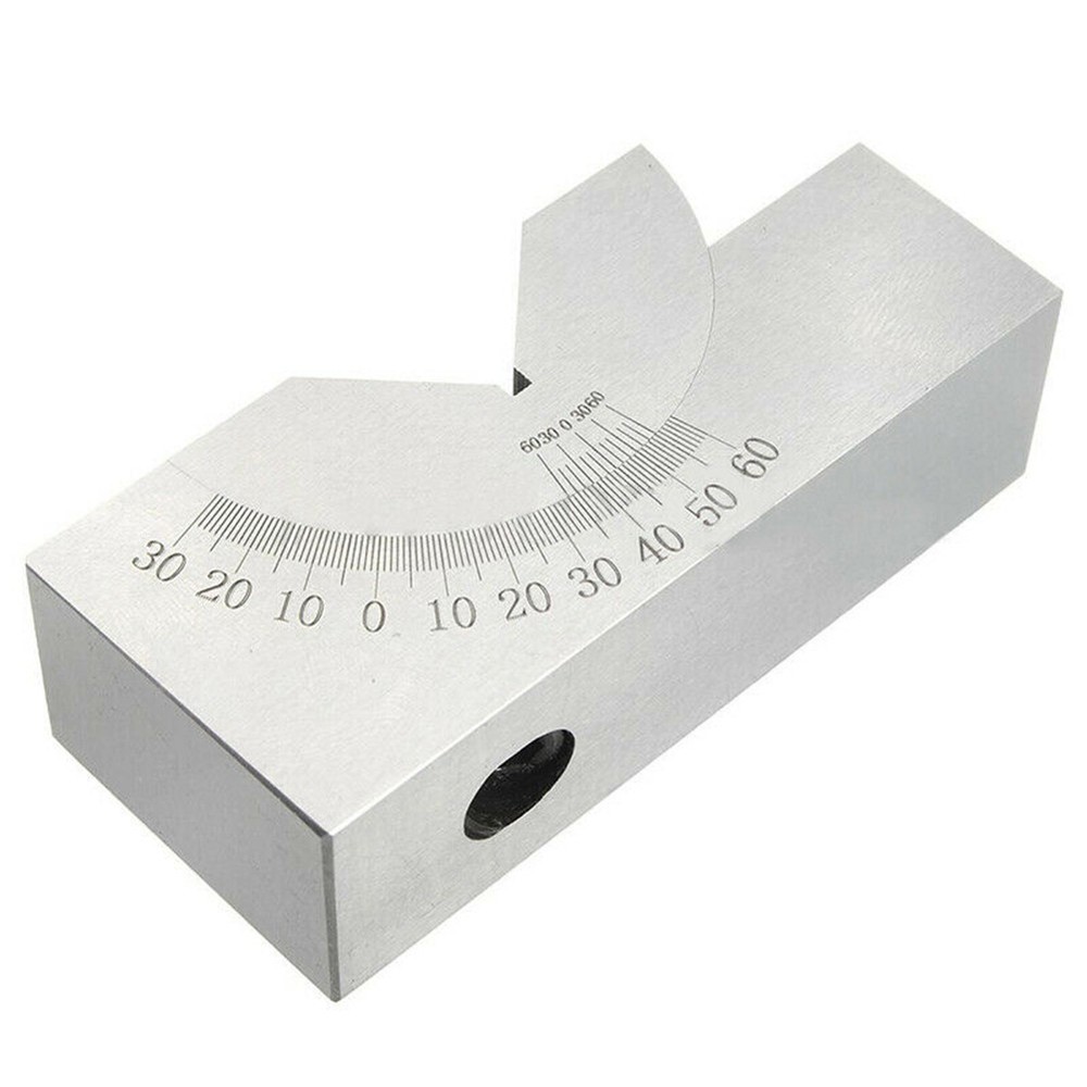 Adjustable Steel Angle Block Tool for Machining and Testing Workpieces