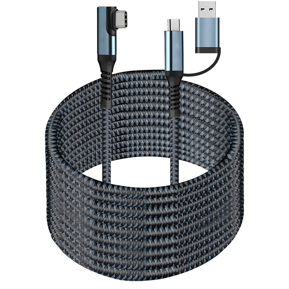 VR Link Cable 20FT Compatible for Oculus Quest 2, USB 3.2 Type C to C 5Gbps H...