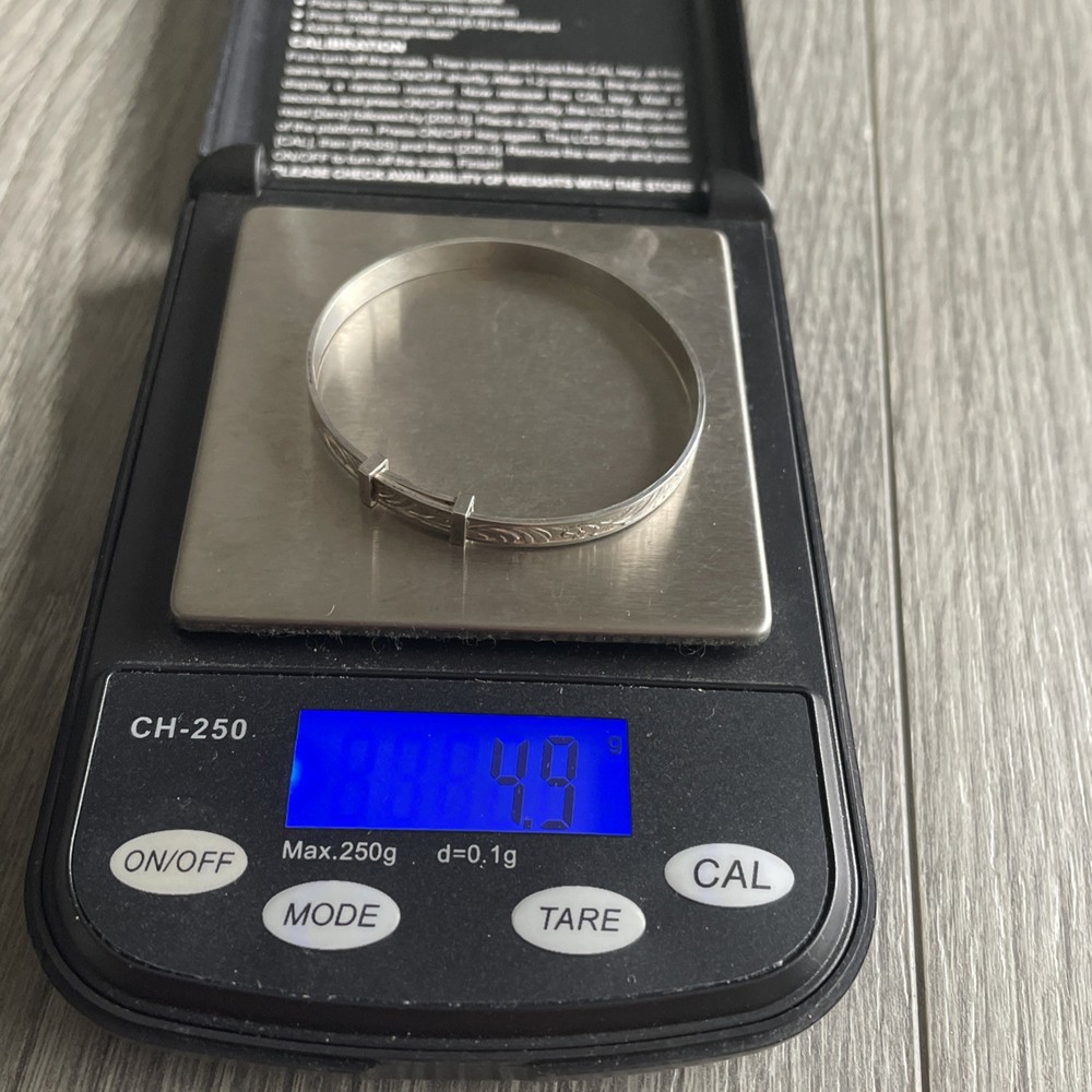 925 Silver Expanding Childs/Babies Bangle 5cm maximum