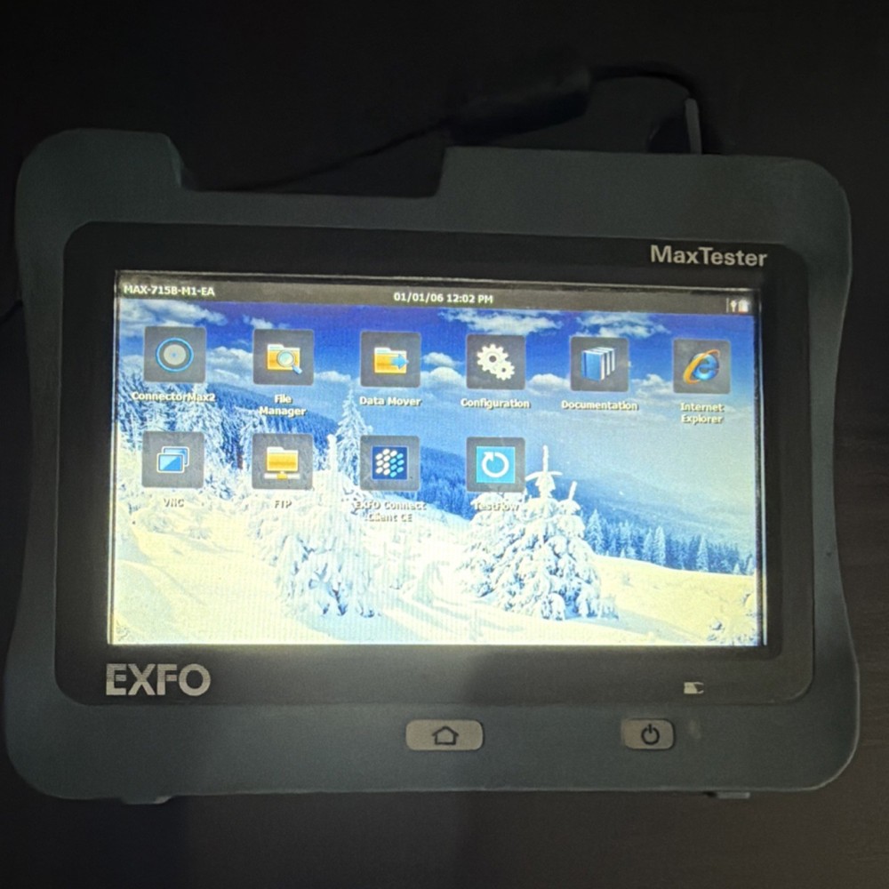 EXFO MaxTester MAX-715B-M1-EA Handheld OTDR Optical Time-Domain Reflectometer