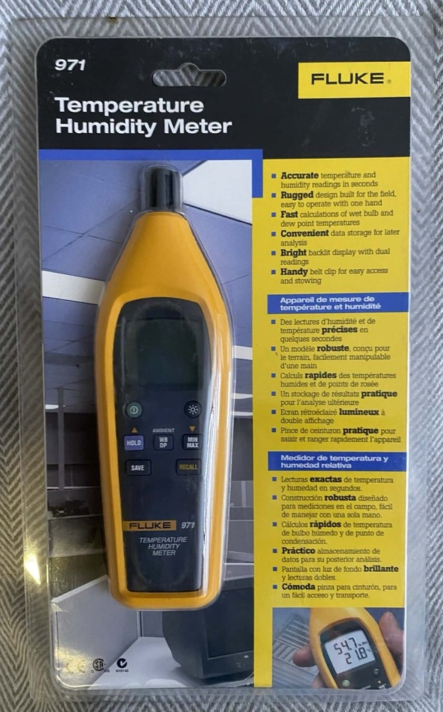Fluke 971 Digital Temperature Humidity Meter