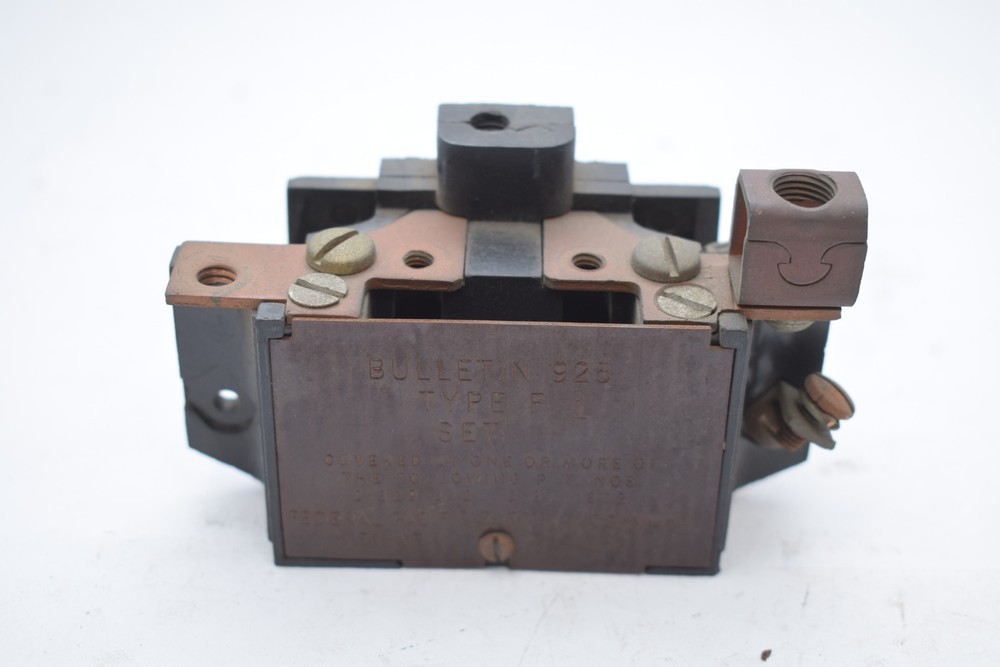 FPE Bulletin 925 Type F1 Overload Relay Switch
