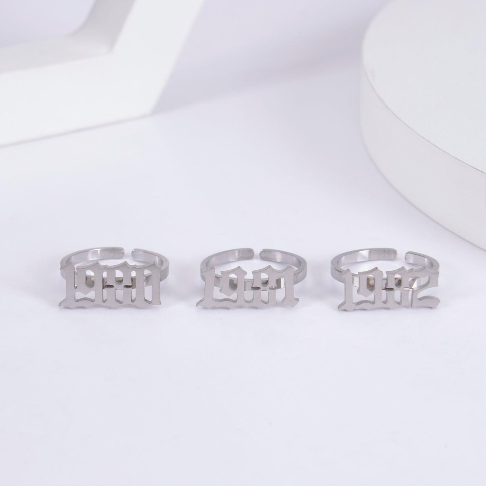Pendantify Personalized Birth Year Ring | Custom Birth Year Ring Charm