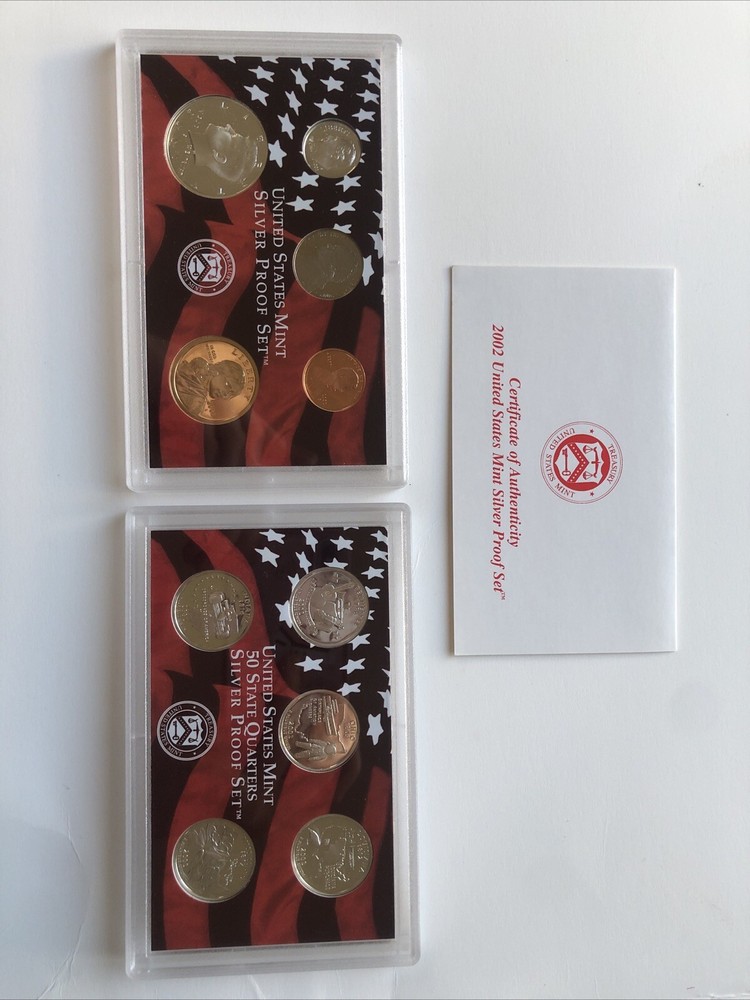 United States Mint Silver Proof Set 2002 State Quarters