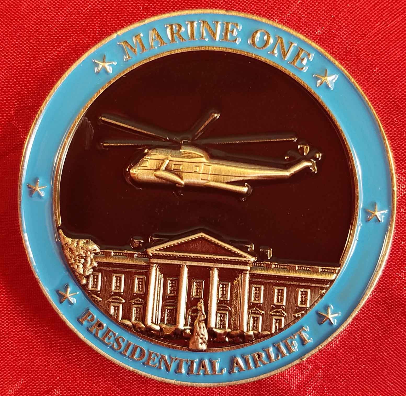 Marine one HMX-1 Presidential Airlift Challenge coin Original unique OCPM 26