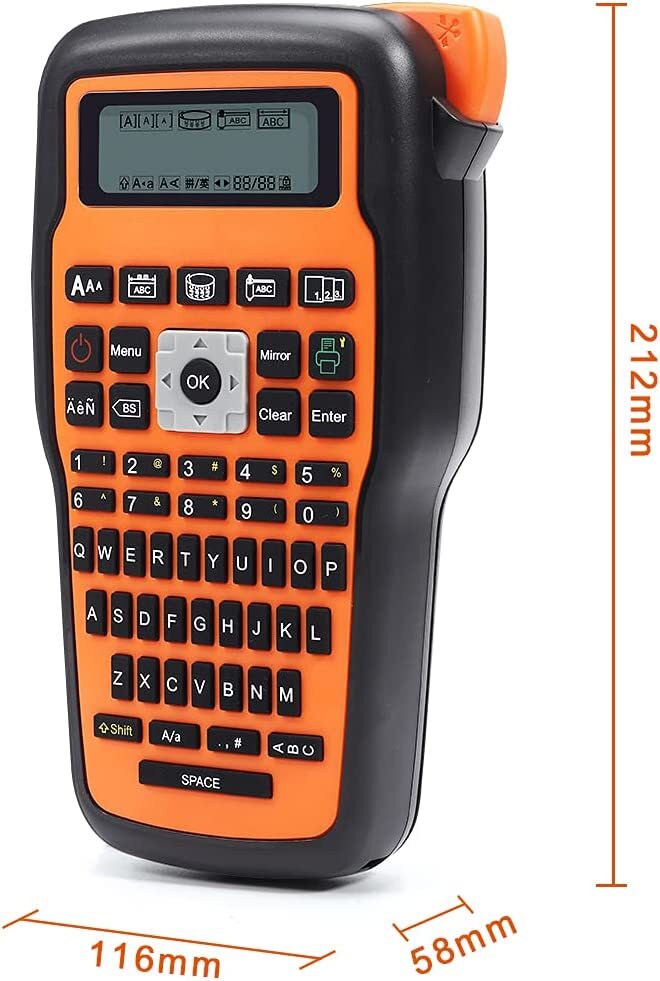 Label Maker Machine E1000 Portable Handheld Labeler Machine P-Touch TZe-231