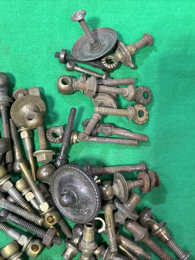 Solid Metal & Brass Antique Drawer Pull Bail Post 120 Plus