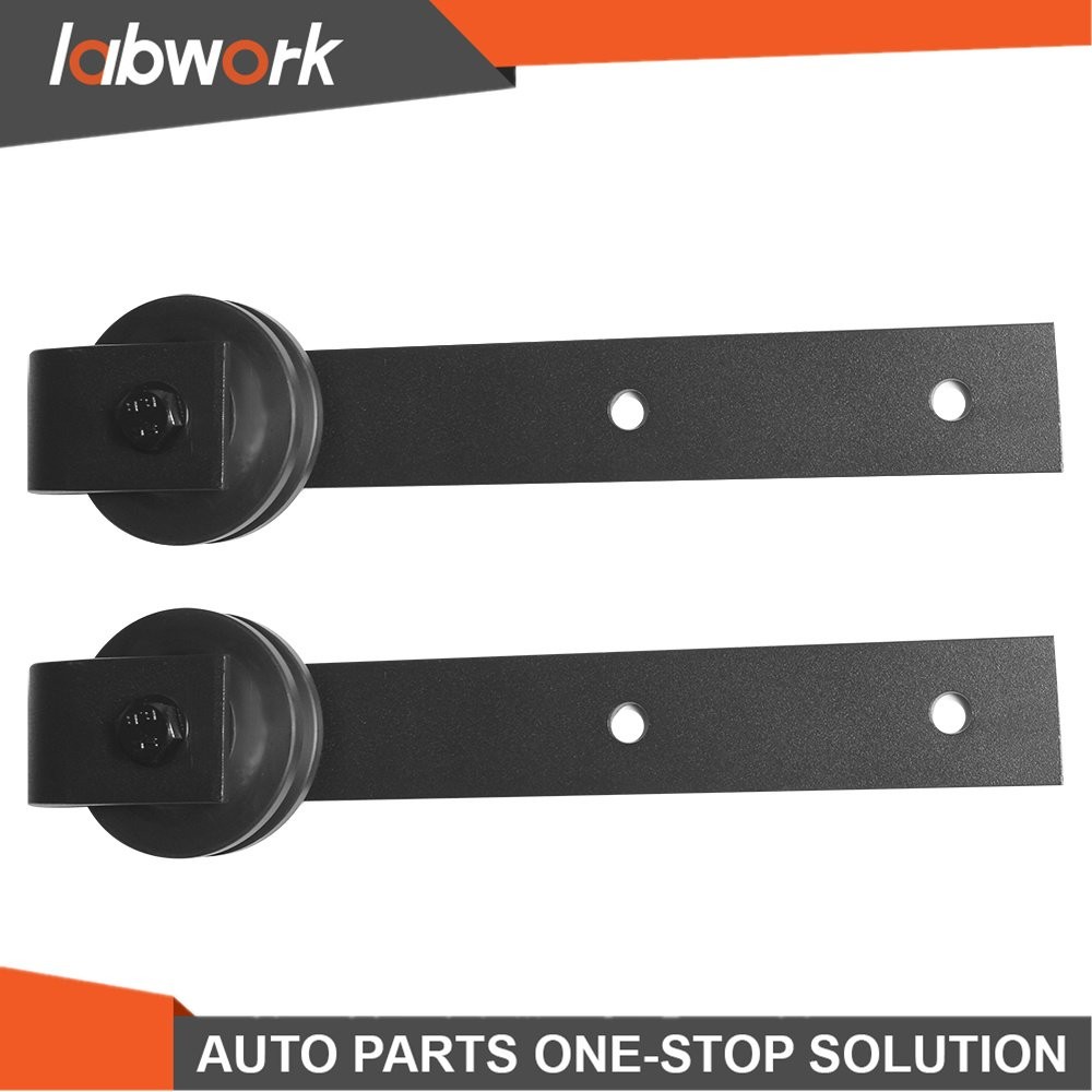 Labwork 12FT Barn Door Hardware with Rollers for Bypass Closets