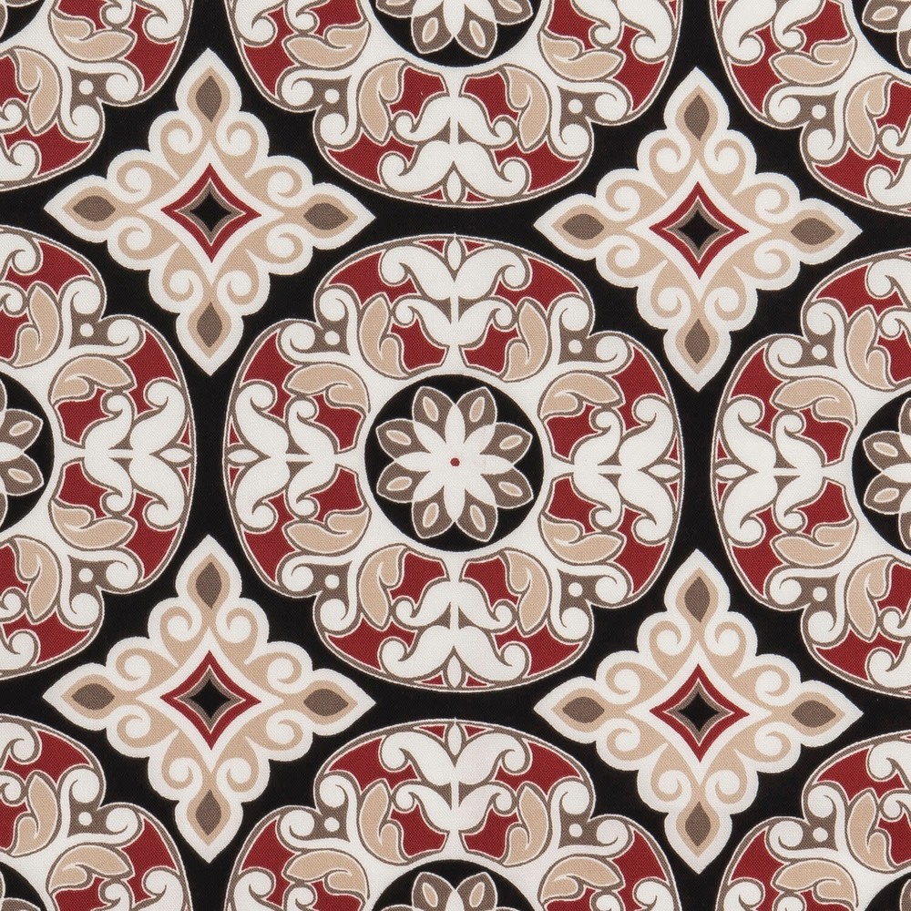 Hanover HANTPMED 16" Square Novelty Patterns and Designs Throw