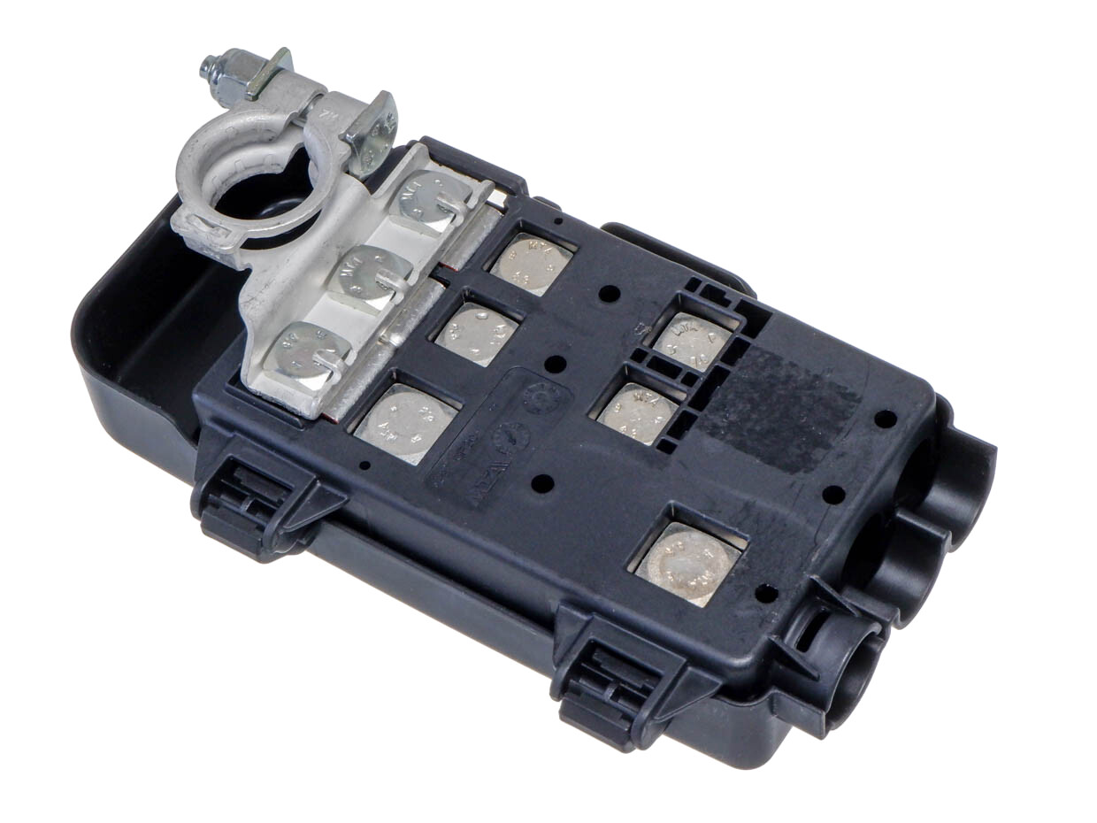 Universal On-Battery Terminal Power Distribution Fuse Box - 12v 24v Marine