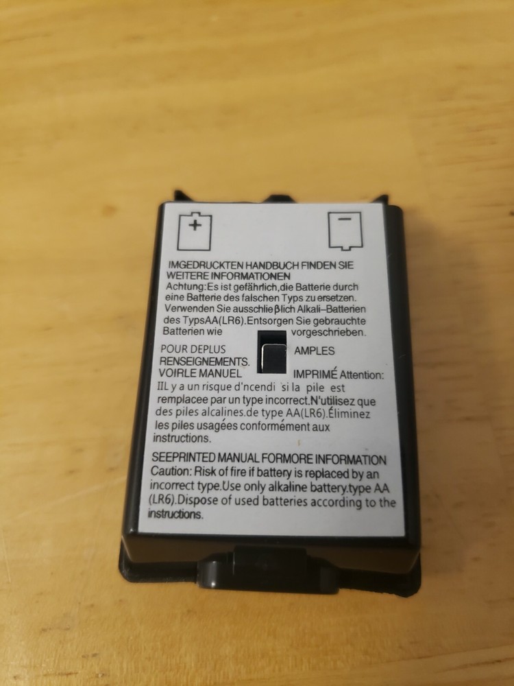 1x Black Battery Replacement for Xbox 360 Controller Case, Shell, Pack, Cover US