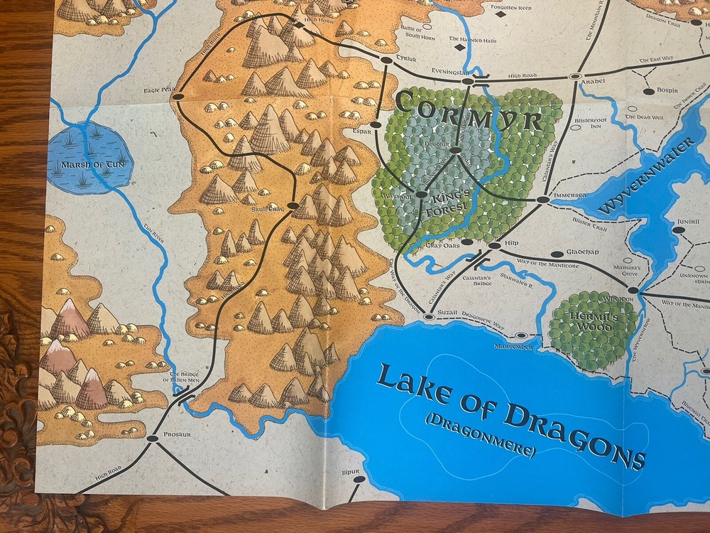 MAP ONLY for CORMYR Dungeons & Dragons Module 9410XXX0701