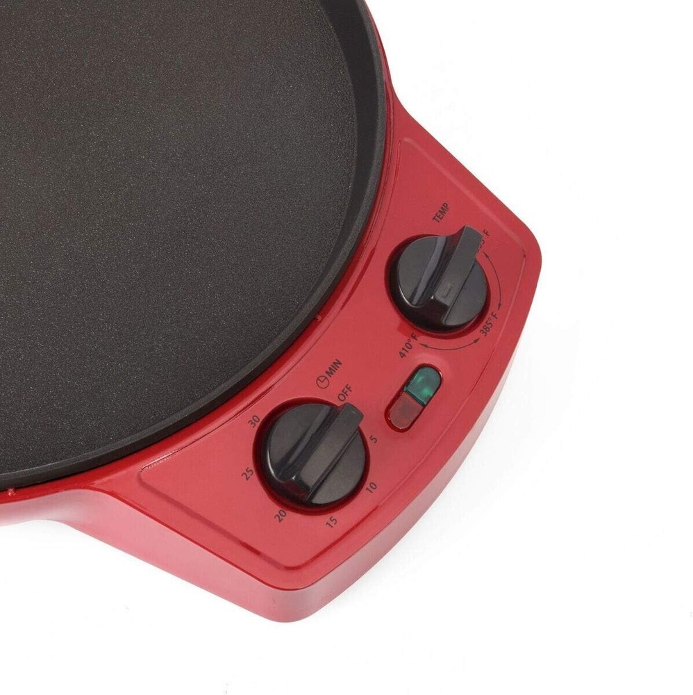 Convertible 12 Inch Pizza Cooker & Calzone Maker - Timer & Temperature Control