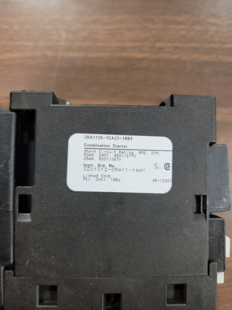 Siemens 3RA1125-1CA23-1BB4 Combination Starter