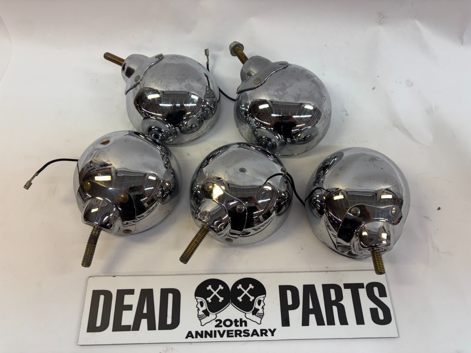 Harley assorted non perfect passing lamp spotlight buckets shells quantity 5