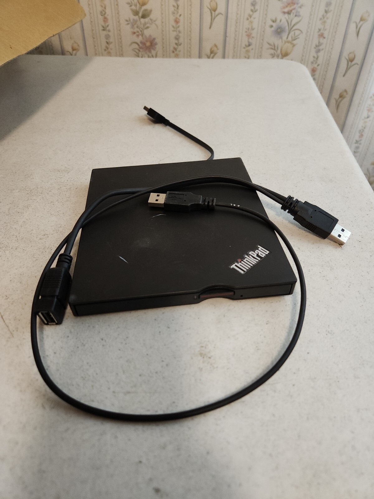 Lenovo ThinkPad Ultra Slim USB DVD Burner DVD-RW Recorder Portable /w Splitter