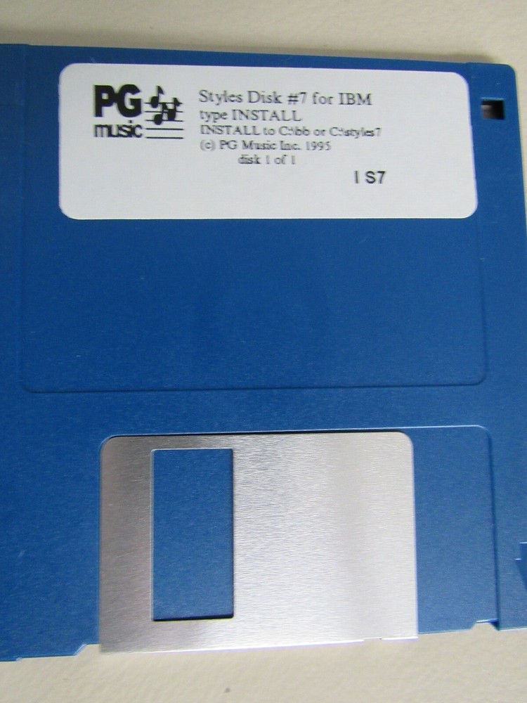 PG Music IBM Styles Disk 5,6,7