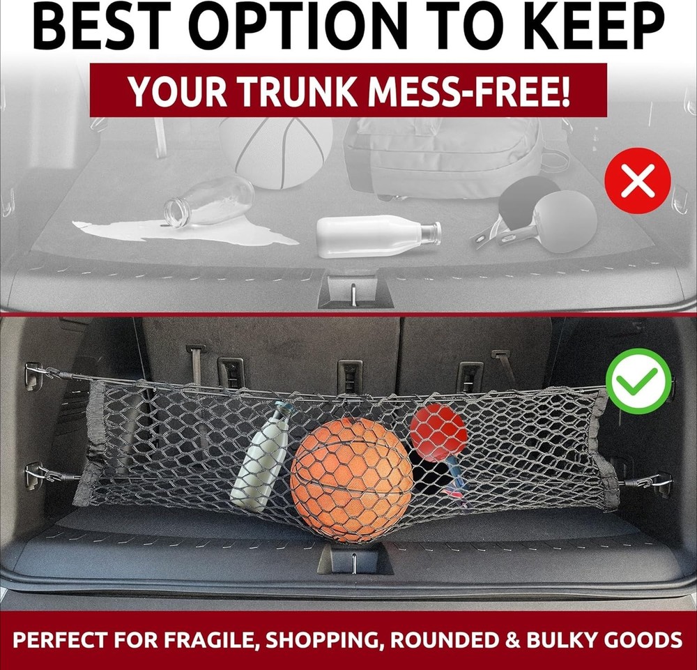 Envelope-Style Car Elastic Trunk Net - SUV Luggage Net