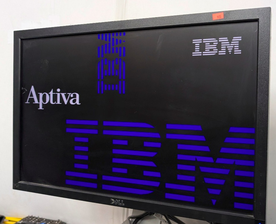 IBM Aptiva Type 2153 E2U beige desktop computer from 98; tested powers on; wiped