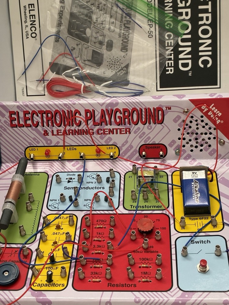 Elenco Electronic Playground & Learning Center 50 Experiments Complete Tested