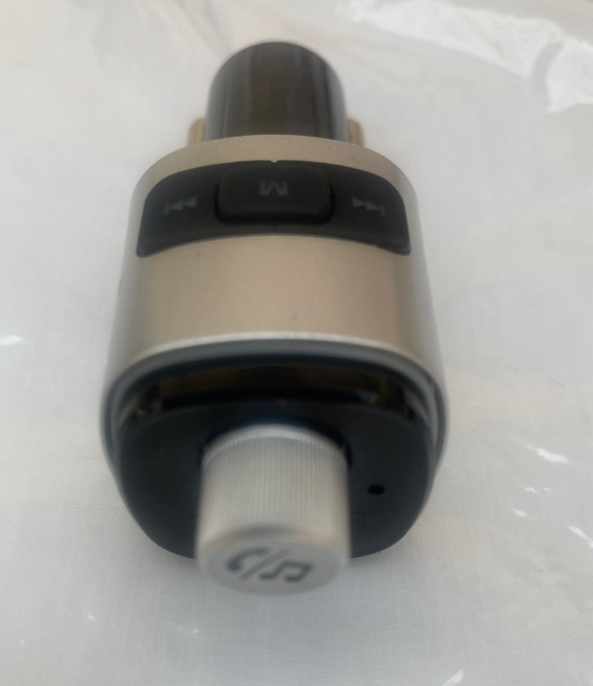 Bluetooth 5.0 Car FM Transmitter Adapter, Hands-Free, USB Charger, AUX Audio