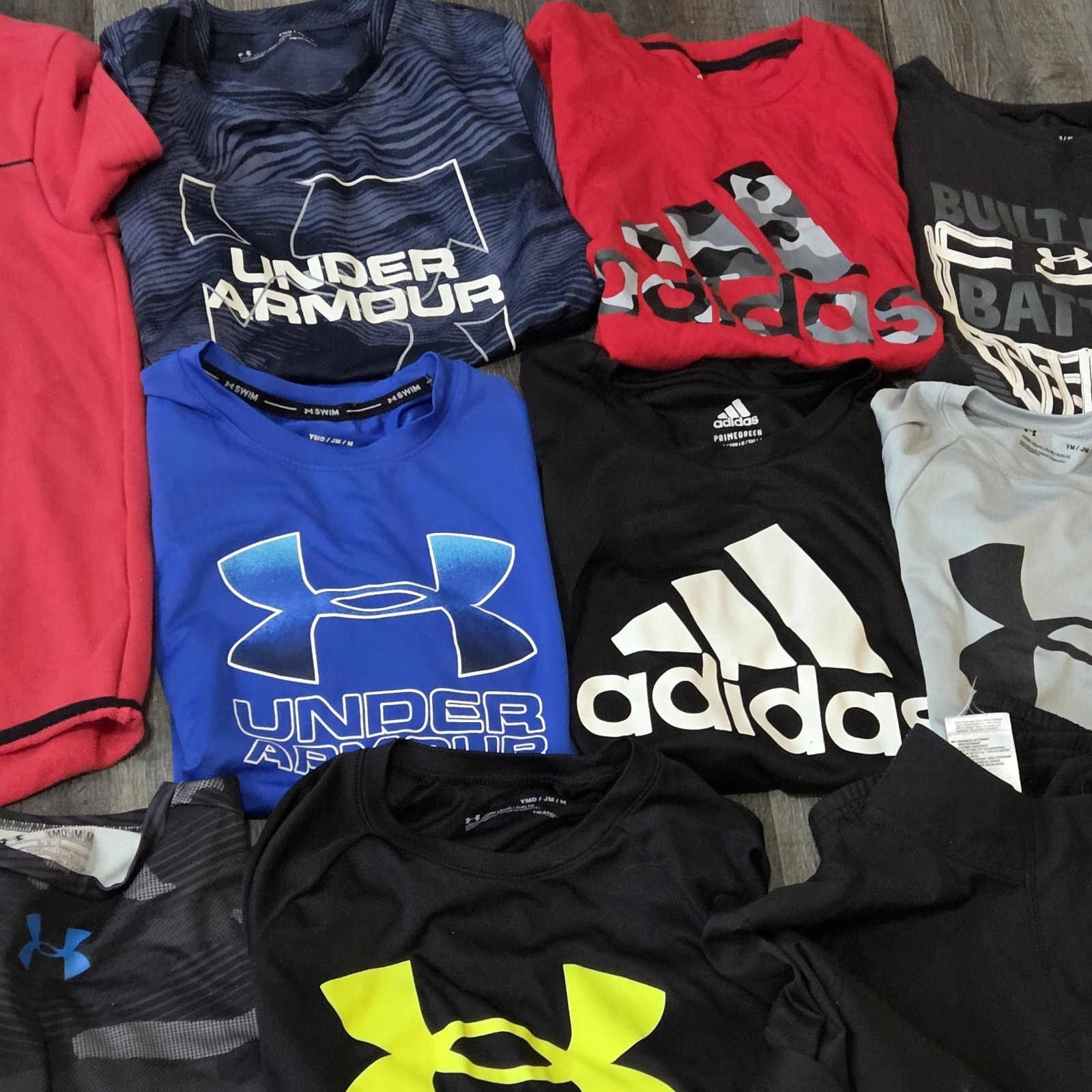 Nike Under Armour Adidas Boys Medium Clothing Lot 25 Pieces