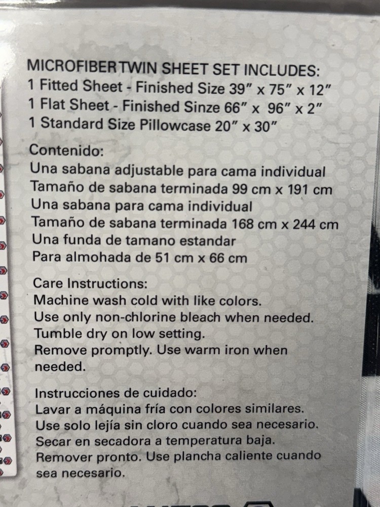 Matco Tools Interactive Bed Sheets 3 Piece Twin