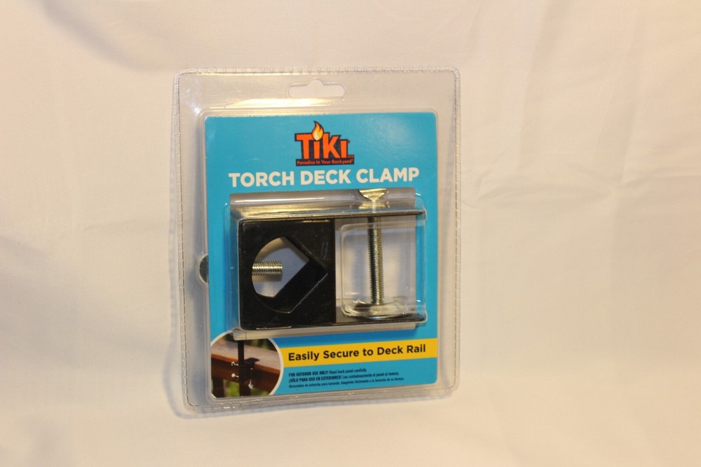 Tiki Universal deck clamp torch Mounting Bracket accessory Black