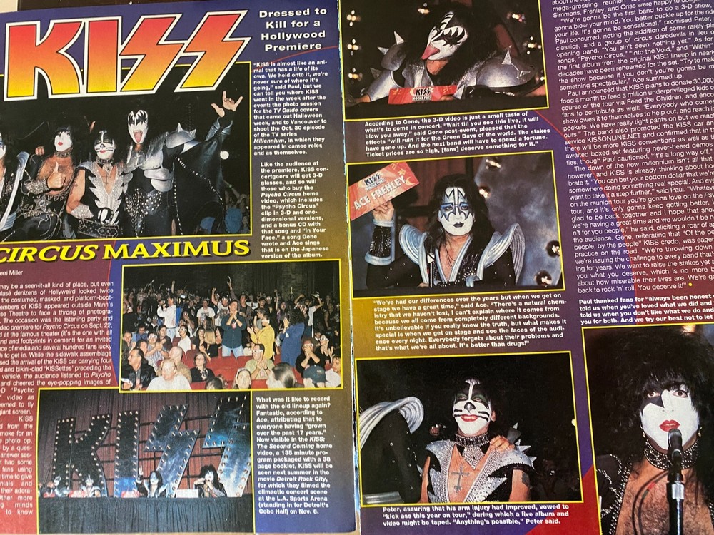 Kiss, Three Page Vintage Clipping