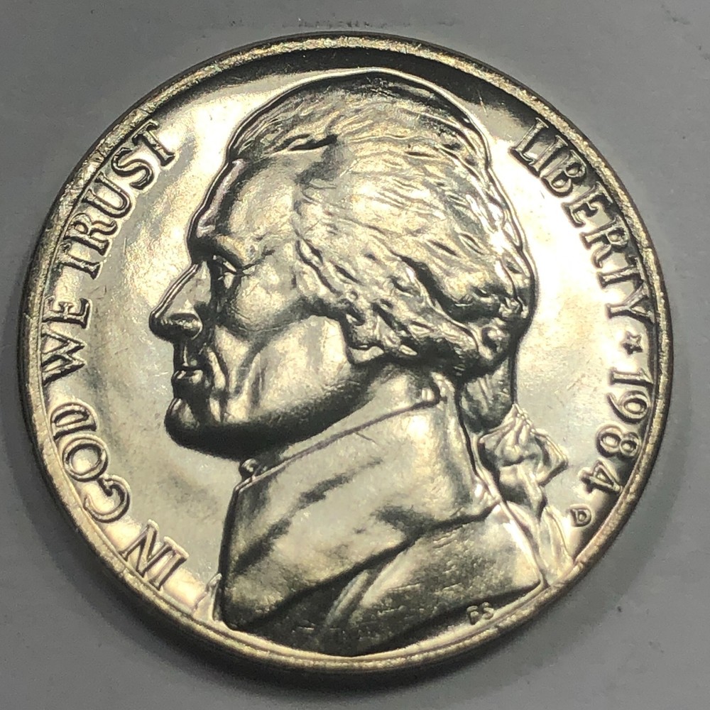 1984 D - Jefferson 5 cent - Uncirculated