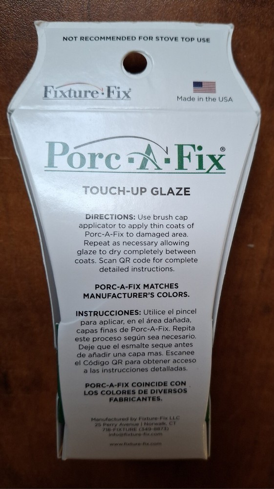 Fixture-Fix Porc-A-Fix Basic White Porcelain Touch-up Paint, 15cc BS-1