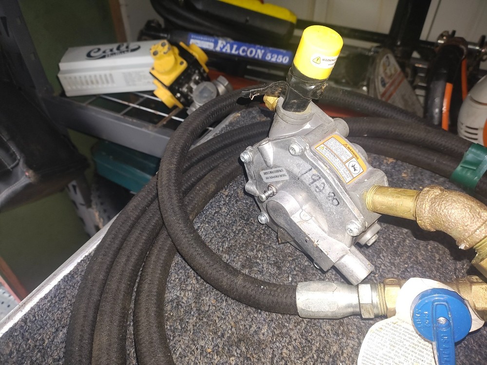 propane regulator 2 stage forklift beam garretson